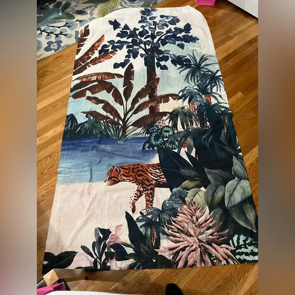 Anthropologie Tesserae Mural Curtain Panel 50 x 108 NWT
